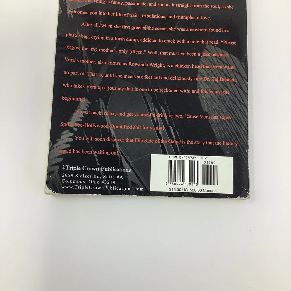 Flip Side‎ of The Game by Tu-Shonda Whitaker 2004 Paperback Romance Novel